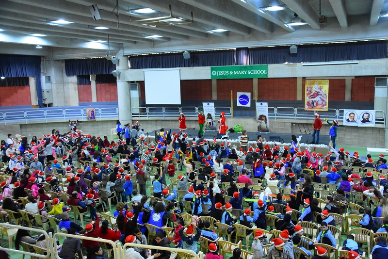 Saint Vincent de paul celebrating Christmas at Jesus & Mary school